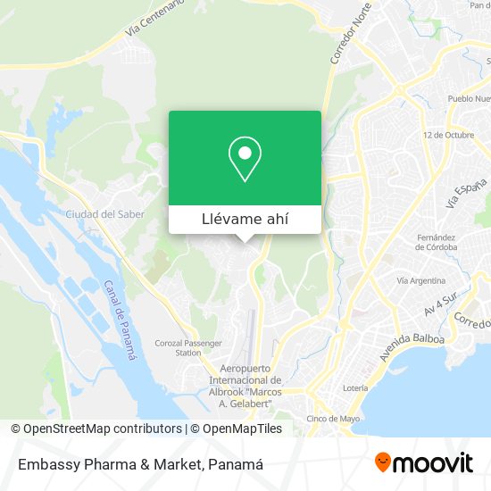 Mapa de Embassy Pharma & Market