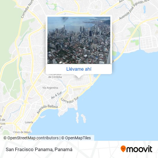 Mapa de San Fracisco  Panama