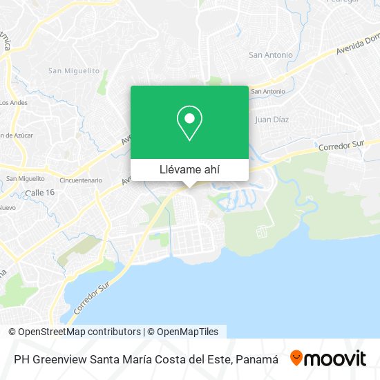 Mapa de PH Greenview  Santa María Costa del Este