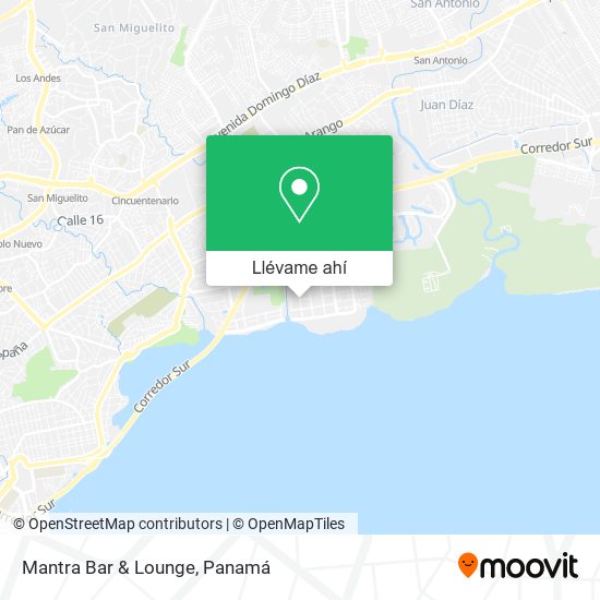 Mapa de Mantra Bar & Lounge