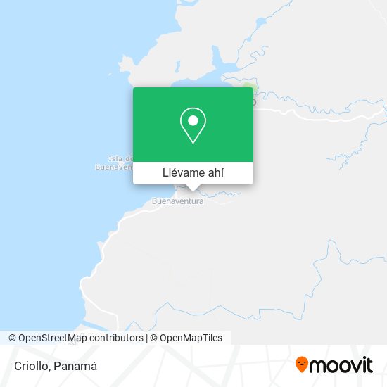 Mapa de Criollo