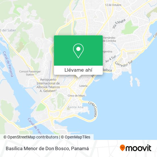 Mapa de Basílica Menor de Don Bosco
