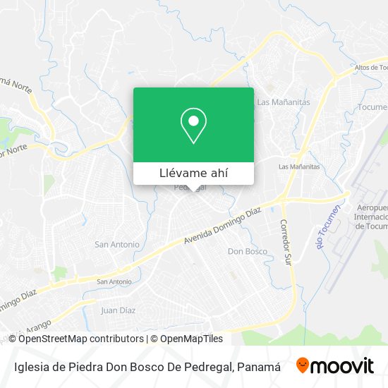 Mapa de Iglesia de Piedra Don Bosco De Pedregal