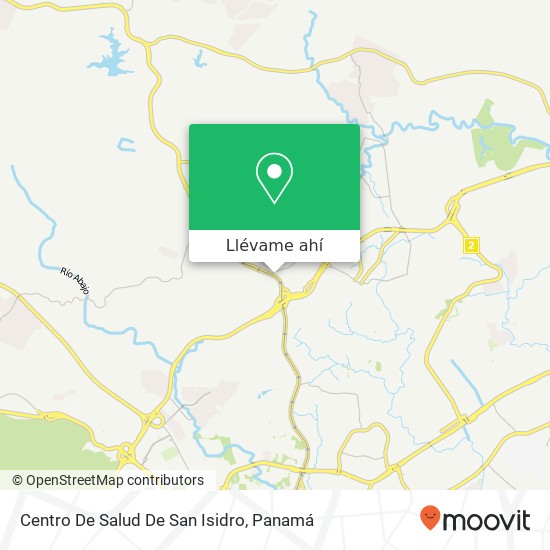 Mapa de Centro De Salud De San Isidro