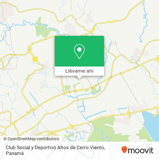 Mapa de Club Social y Deportivo Altos de Cerro Viento