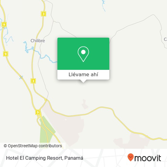 Mapa de Hotel El Camping Resort