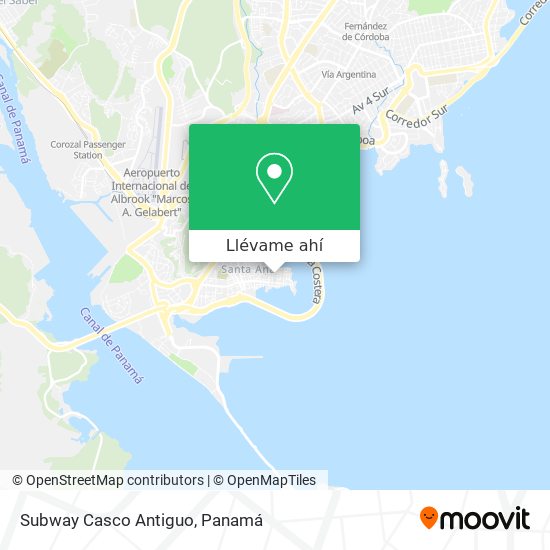 Mapa de Subway Casco Antiguo