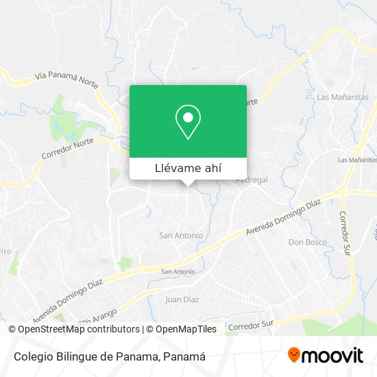 Mapa de Colegio Bilingue de Panama