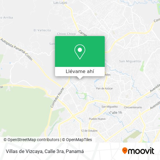 Mapa de Villas de Vizcaya, Calle 3ra