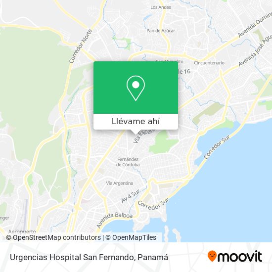 Mapa de Urgencias Hospital San Fernando