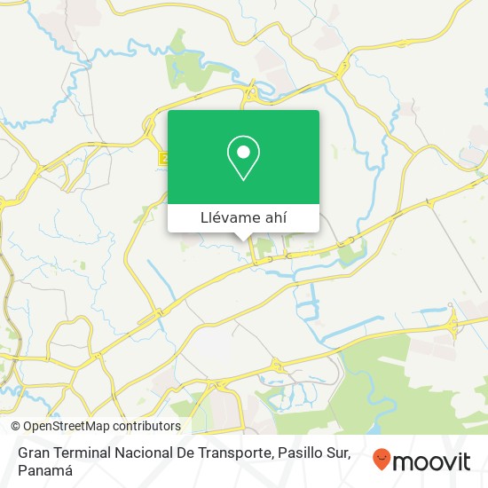 Mapa de Gran Terminal Nacional De Transporte, Pasillo Sur
