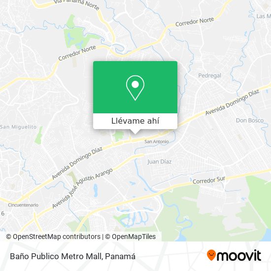 Mapa de Baño Publico Metro Mall