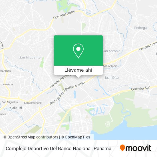 Mapa de Complejo Deportivo Del Banco Nacional