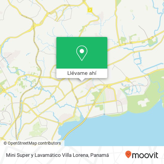 Mapa de Mini Super y Lavamático Villa Lorena