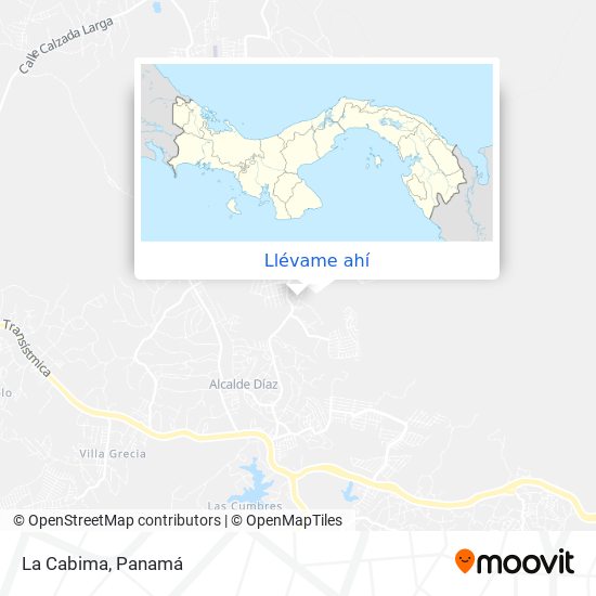 Mapa de La Cabima
