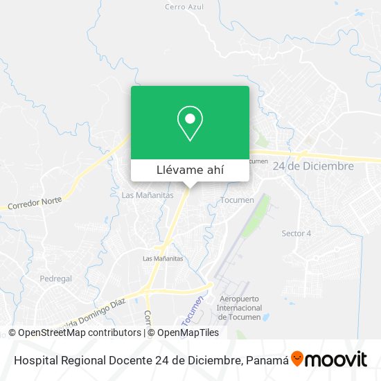 Mapa de Hospital Regional Docente 24 de Diciembre