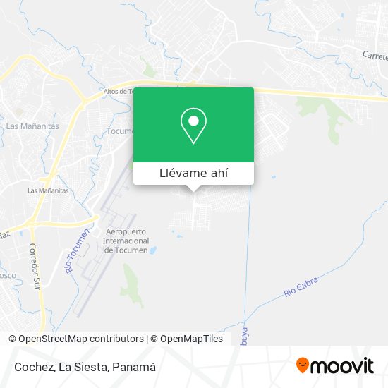 Mapa de Cochez, La Siesta
