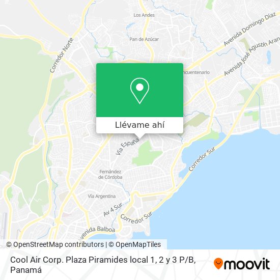 Mapa de Cool Air Corp. Plaza Piramides local 1, 2 y 3 P / B
