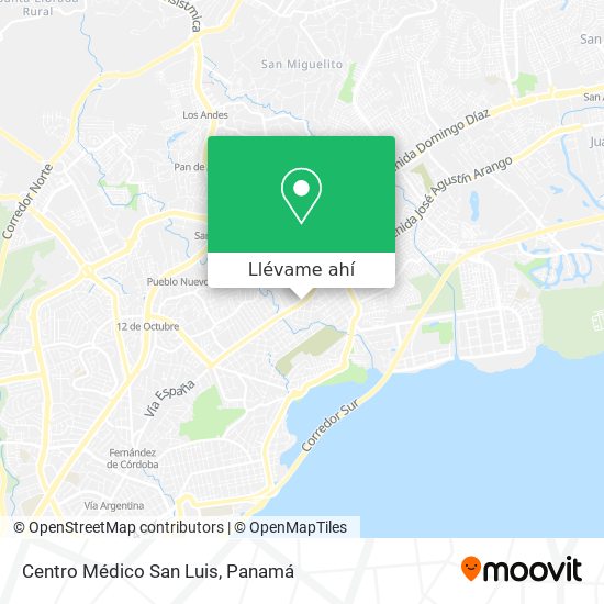 Mapa de Centro Médico San Luis