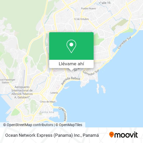Mapa de Ocean Network Express (Panama) Inc.