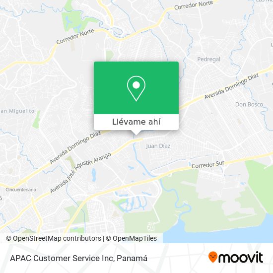 Mapa de APAC Customer Service Inc