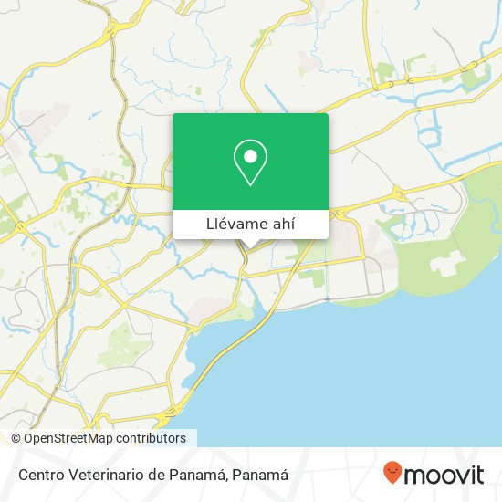 Mapa de Centro Veterinario de Panamá