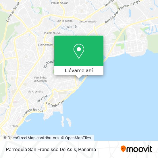 Mapa de Parroquia San Francisco De Asis