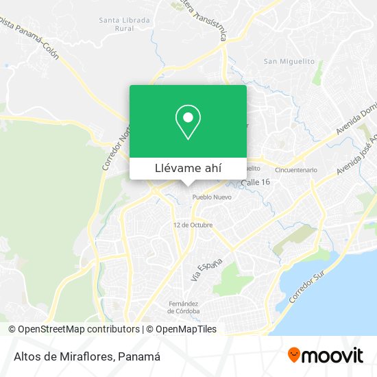 Mapa de Altos de Miraflores