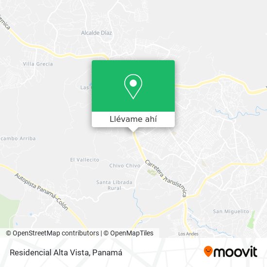 Mapa de Residencial Alta Vista