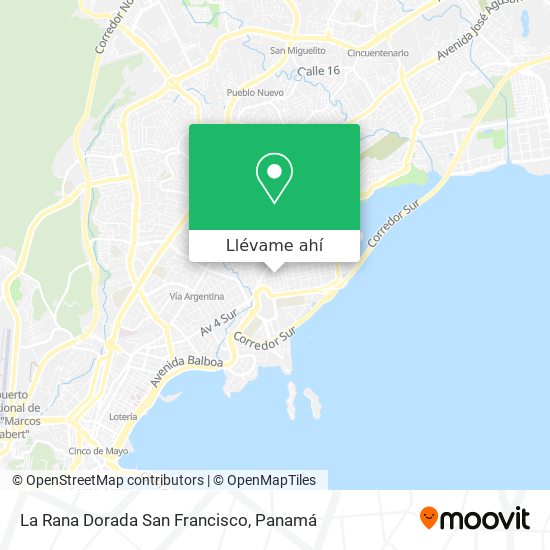 Mapa de La Rana Dorada San Francisco