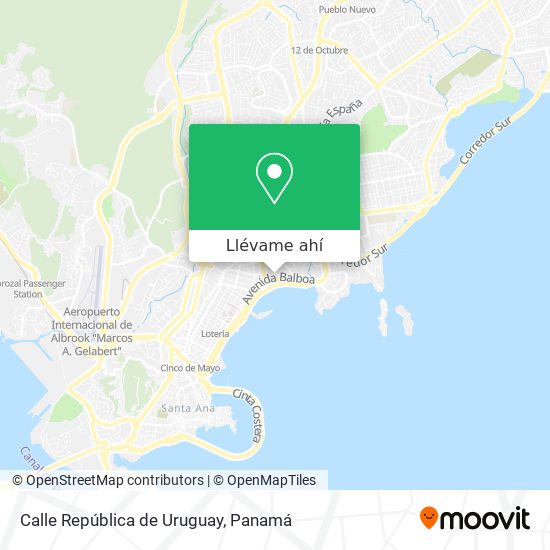 Mapa de Calle República de Uruguay