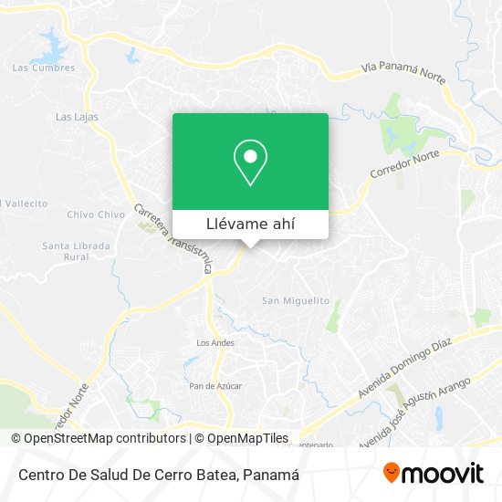 Mapa de Centro De Salud De Cerro Batea