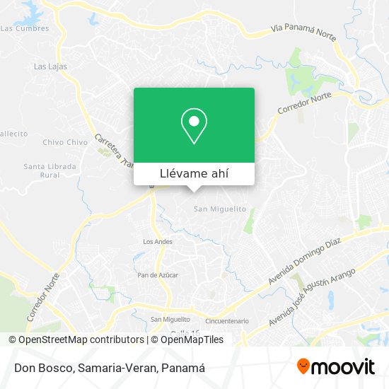 Mapa de Don Bosco, Samaria-Veran