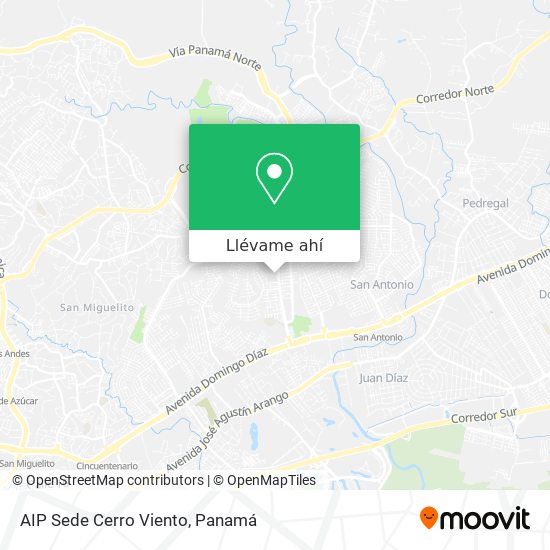 Mapa de AIP Sede Cerro Viento