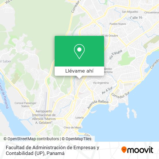 Mapa de Facultad de Administración de Empresas y Contabilidad (UP)