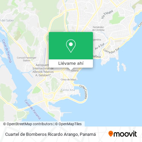 Mapa de Cuartel de Bomberos Ricardo Arango