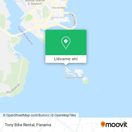 Mapa de Tony Bike Rental