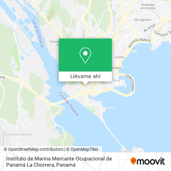 Mapa de Instituto de Marina Mercante Ocupacional de Panamá La Chorrera