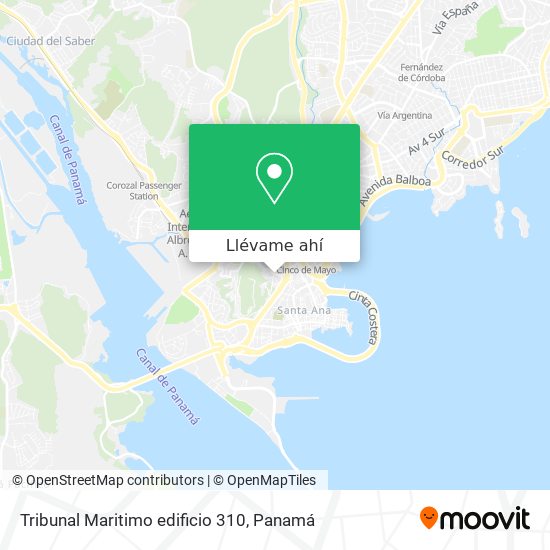 Mapa de Tribunal Maritimo edificio 310