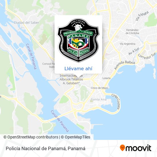 Mapa de Policía Nacional de Panamá