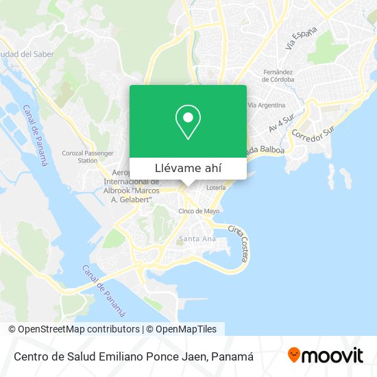 Mapa de Centro de Salud Emiliano Ponce Jaen