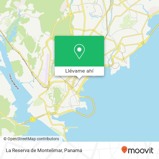 Mapa de La Reserva de Montelimar