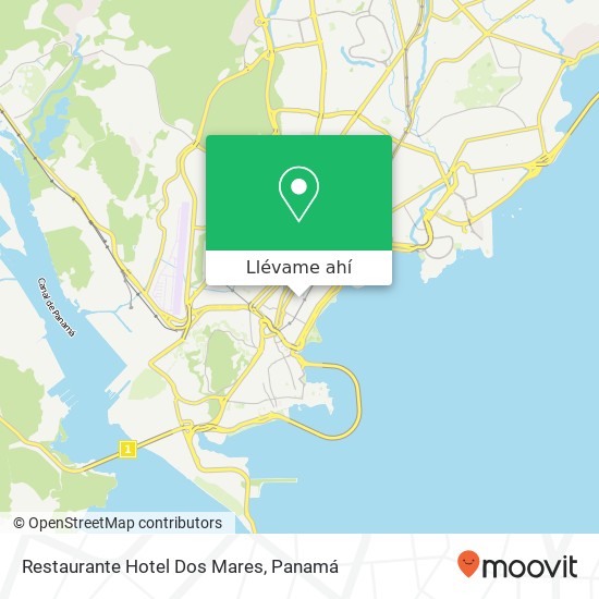 Mapa de Restaurante Hotel Dos Mares