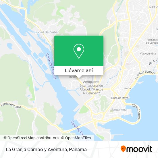 Mapa de La Granja Campo y Aventura