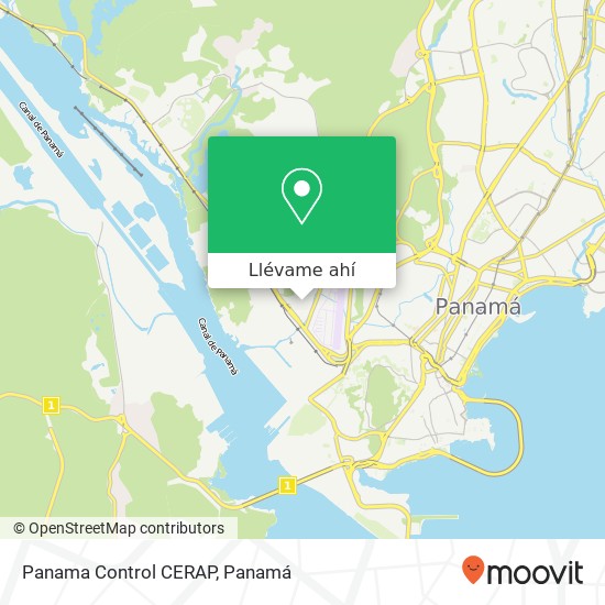 Mapa de Panama Control CERAP
