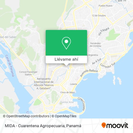 Mapa de MIDA - Cuarentena Agropecuaria