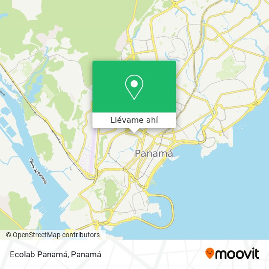 Mapa de Ecolab Panamá
