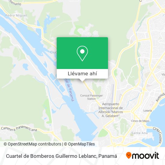 Mapa de Cuartel de Bomberos Guillermo Leblanc