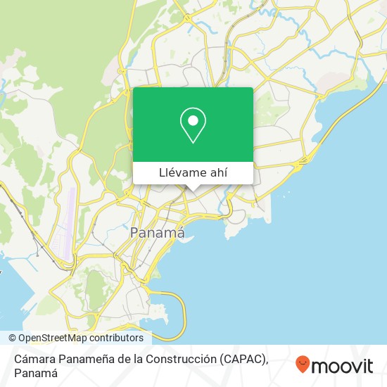 Mapa de Cámara Panameña de la Construcción (CAPAC)