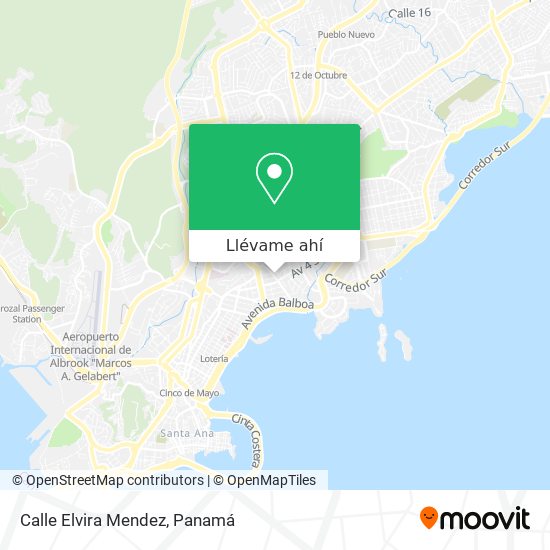 Mapa de Calle Elvira Mendez